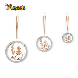 Top fashion wooden christmas wall hanging decorations for wholesale W09D081