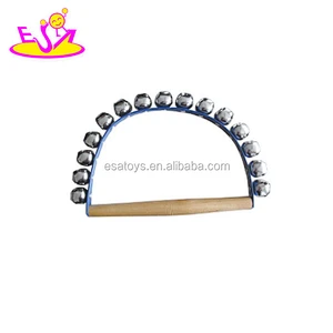 Promotional educational wooden hand bells instrument for kids W07I096