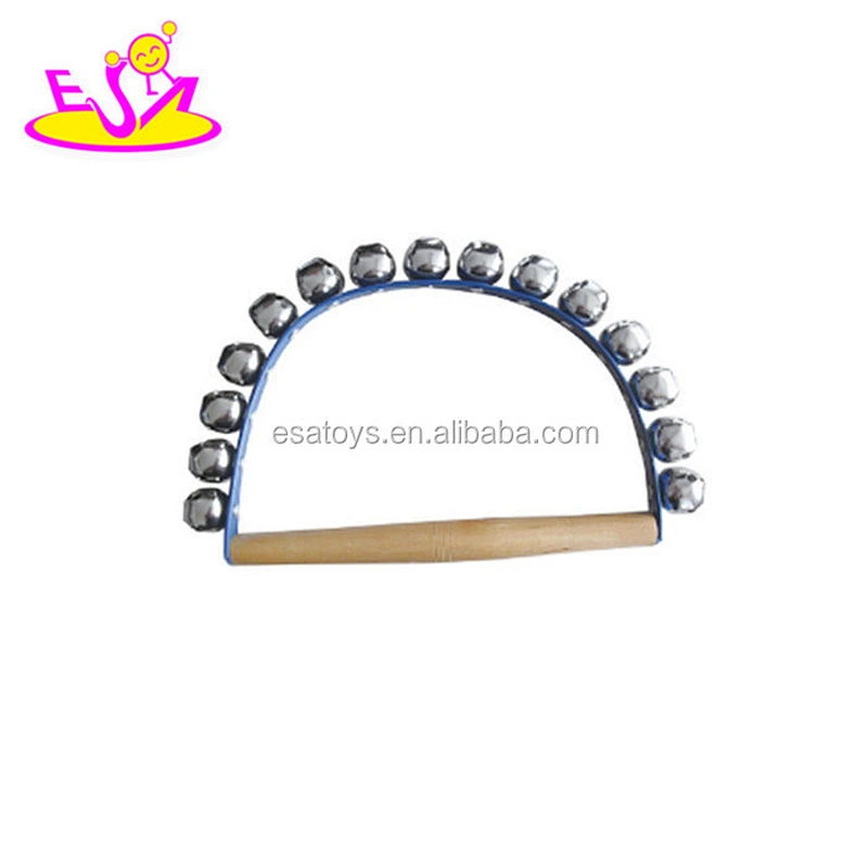 Promotional educational wooden hand bells instrument for kids W07I096