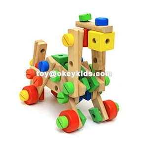 2020 New sale assembly wooden tree toy for children W03B105