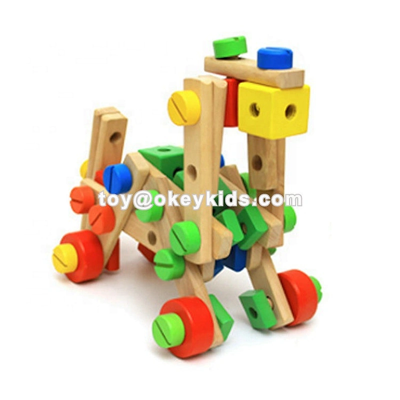 2020 New sale assembly wooden tree toy for children W03B105