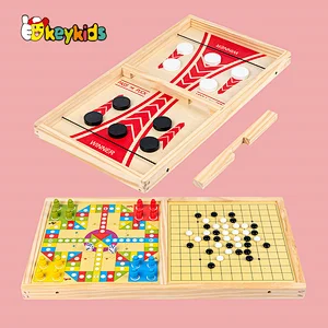 Most popular wooden 3 in 1 ejection chess for children W11A131