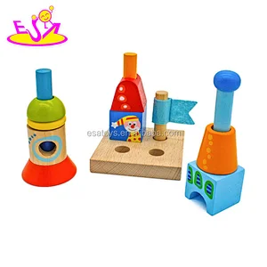 New creative wooden stacking blocks for toddlers W13A152