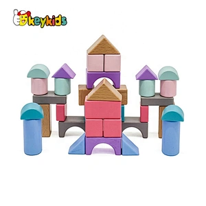 35 Pieces Kids Educational Wooden City Building Blocks For Wholesale W13A173