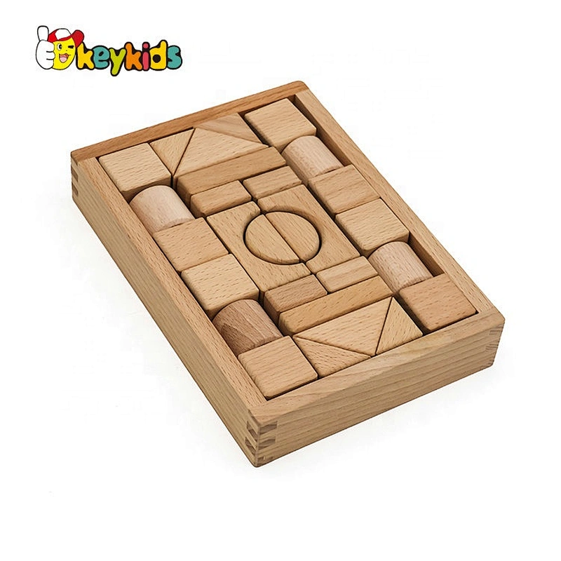 2019 Top sale 28 pieces intelligence diy wood block for wholesale W13A172