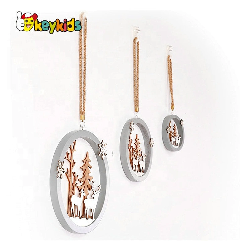 Cusstomize fairy wooden christmas wall hanging for wholesale W09D080