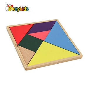 New popular educational puzzles wooden tangram toys for kids W11D010