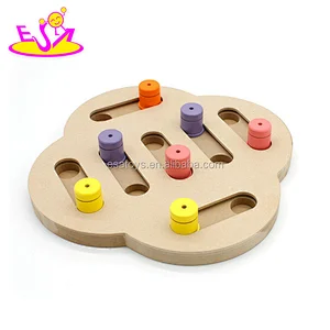 New hottest pet seek-a-treat flip 'n flap wooden dog treat toys for  interactive W06F070