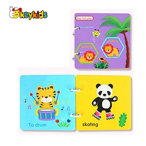 New hottest educational woodne learning book for kids W14H003