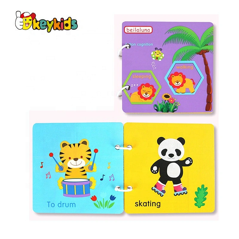 New hottest educational woodne learning book for kids W14H003