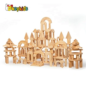 High Quality 508 Pcs Wooden Kids Building Blocks Construction Toys W01D053
