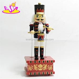 New hottest Christmas ornaments wooden nutcracker soldier for kids W02A206