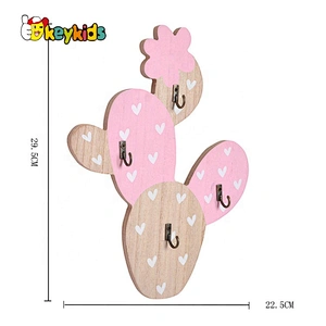 Customize fruit wooden wall coat hooks for wholesale W09B103A