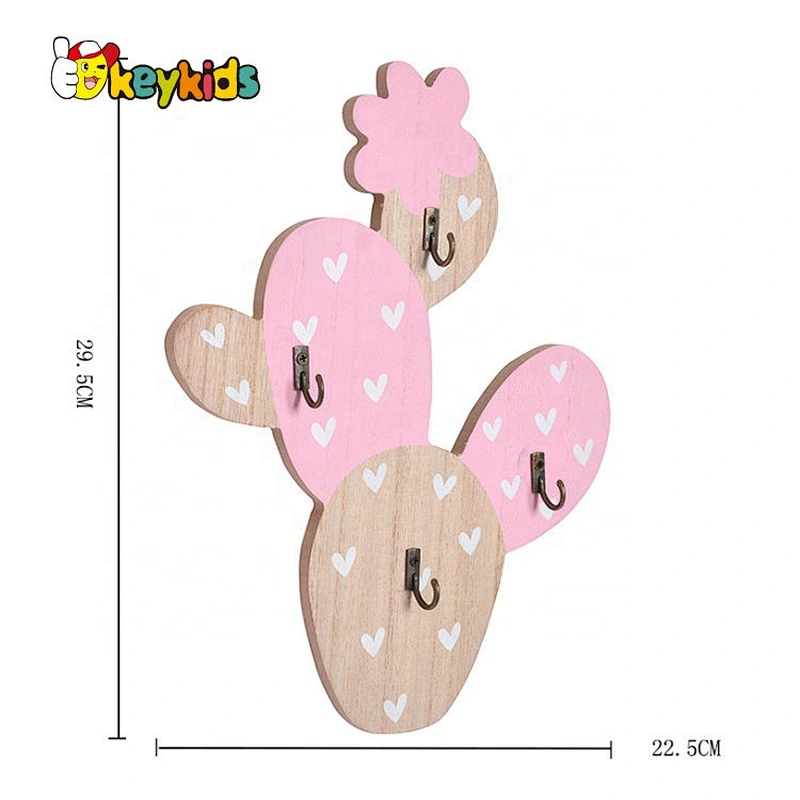Customize fruit wooden wall coat hooks for wholesale W09B103A
