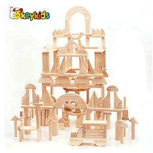 New Arrival 128 Pcs Large Wooden Construction Toys For Toddlers W01D047