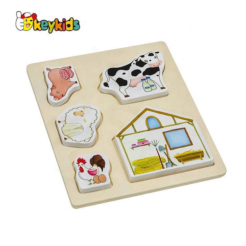 Hot sale early education wood puzzle game for children W14D077