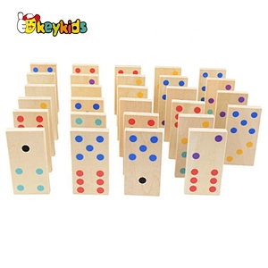 2019 Top sale educational wooden domino set with customize W15A079