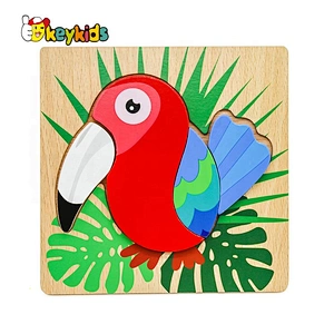 Customize lovely wooden snail jigsaw puzzle for kids W14D144