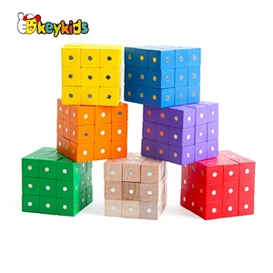 2020 New arrival preschool wooden counting blocks toys for kids W13D261