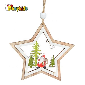 Most popular led wooden xmas tree lights for decorations W09D095