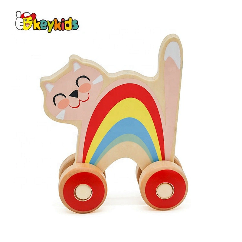 2020 Cheap kid's car toy,mini different colors wooden car W04A341