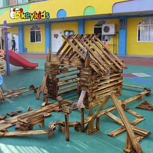 2021 Customize educational wooden giant outdoor building blocks for children W01D093