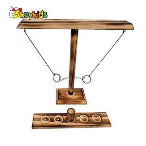 New arrived wooden  hook and ring toss battle game W01A417