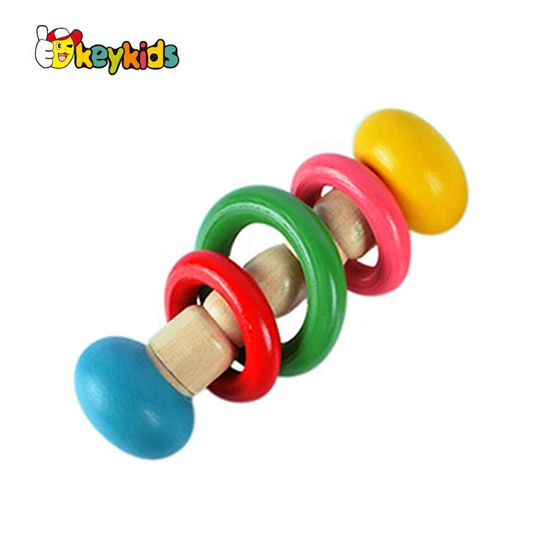 2020 Top sale classic wooden baby rattle set with customize W07F034