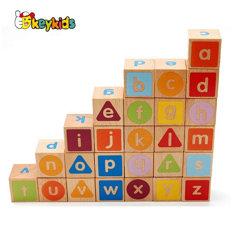 New style 26 pcs wooden letter blocks for kids education W13A138