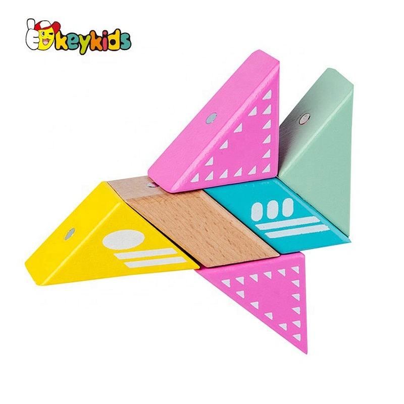 Customize colorful wooden building blocks for toddlers W13A239