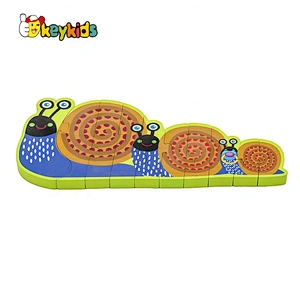 Customize cartoon wooden snail puzzle for kids W14D122