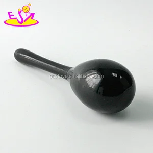 Wholesale educational mini wooden custom kids maracas W07I125