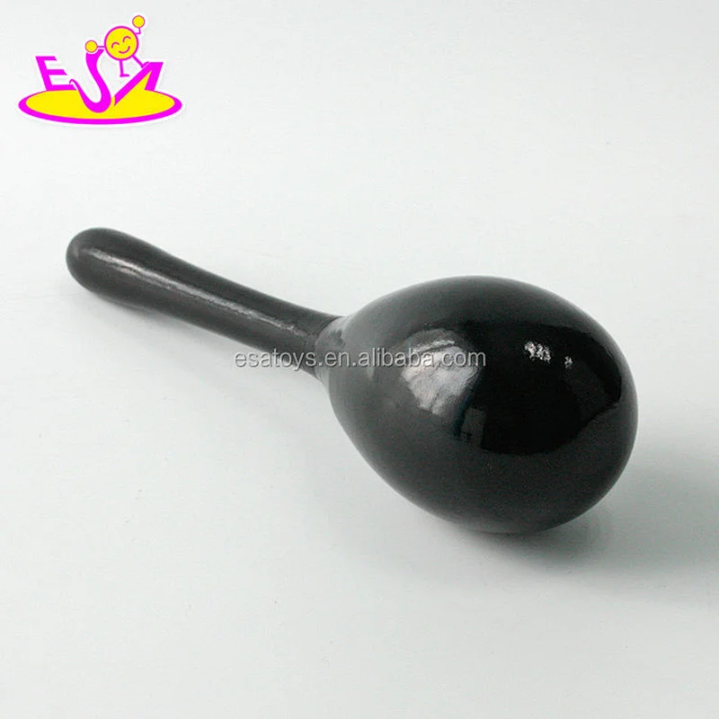 Wholesale educational mini wooden custom kids maracas W07I125
