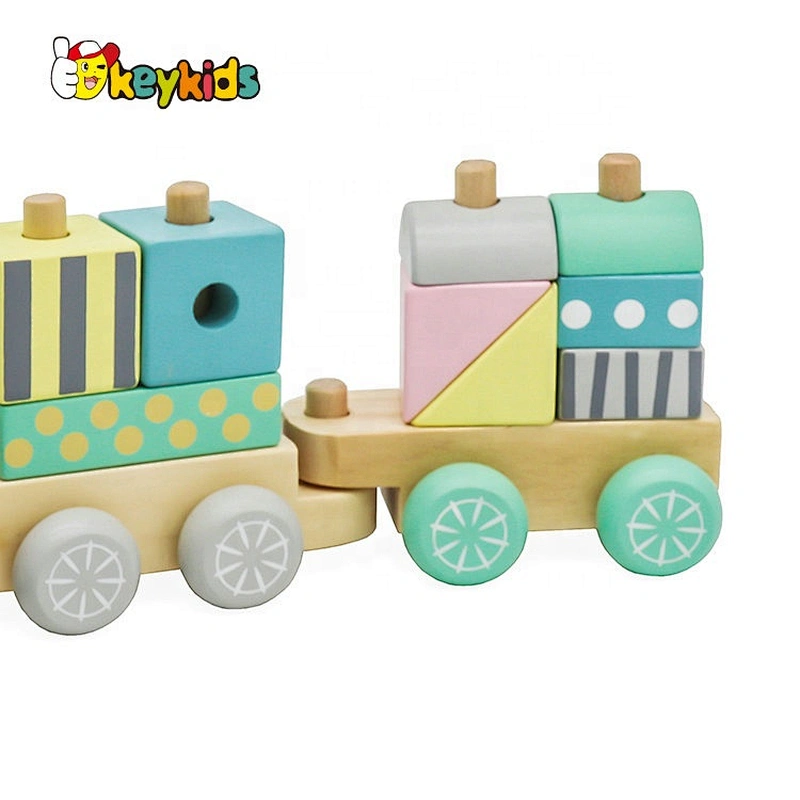 2021 Top sale cute wooden train toy for wholesale W04A501
