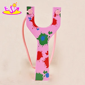 Wholesale outdoor children mini wooden toy slingshot W01A058