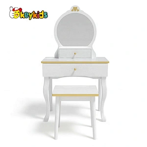 New hottest gold wooden makeup table toy for girls W08H140C