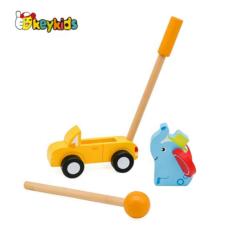 New hottest foldable wooden stand and push toy for baby W05A028