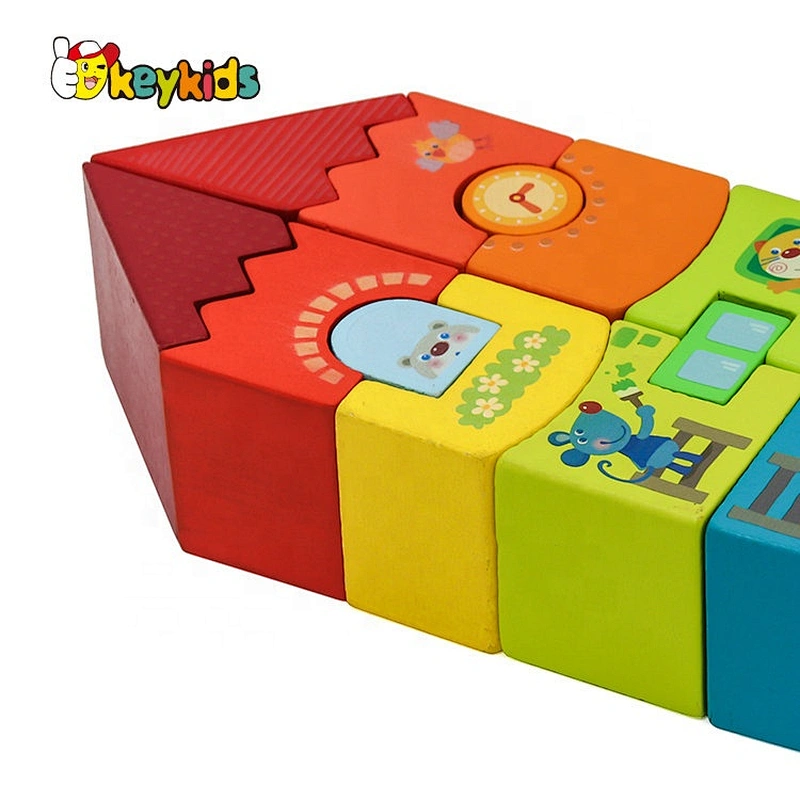2021 Customize educational wooden nesting and stacking blocks for children W13A240