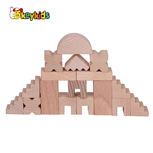 2019 Top sale 52PCS educational DIY wooden building blocks toys for kids W13A153