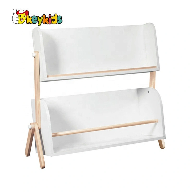 2020 Customize Wooden White Toy Organizer With Bins For Kids W08C298