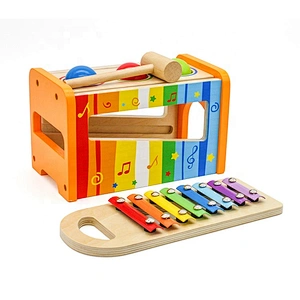 New design pounding music wooden ball xylophone for kids W07C090