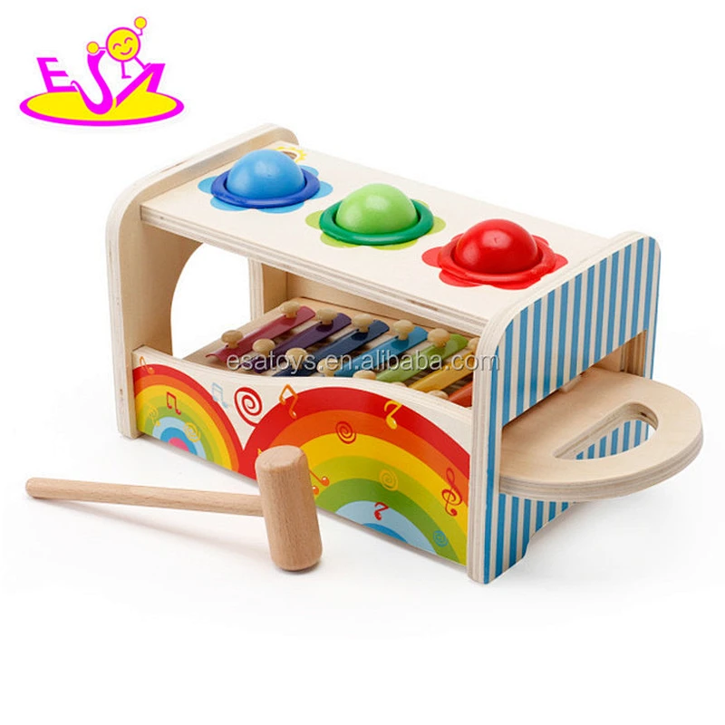 2017 new products multi-function toy wooden musical toys for infants W07A117