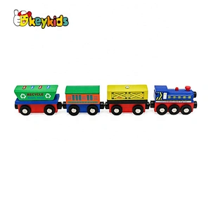 New hottest educational wooden magnetic train set for kids W04A480