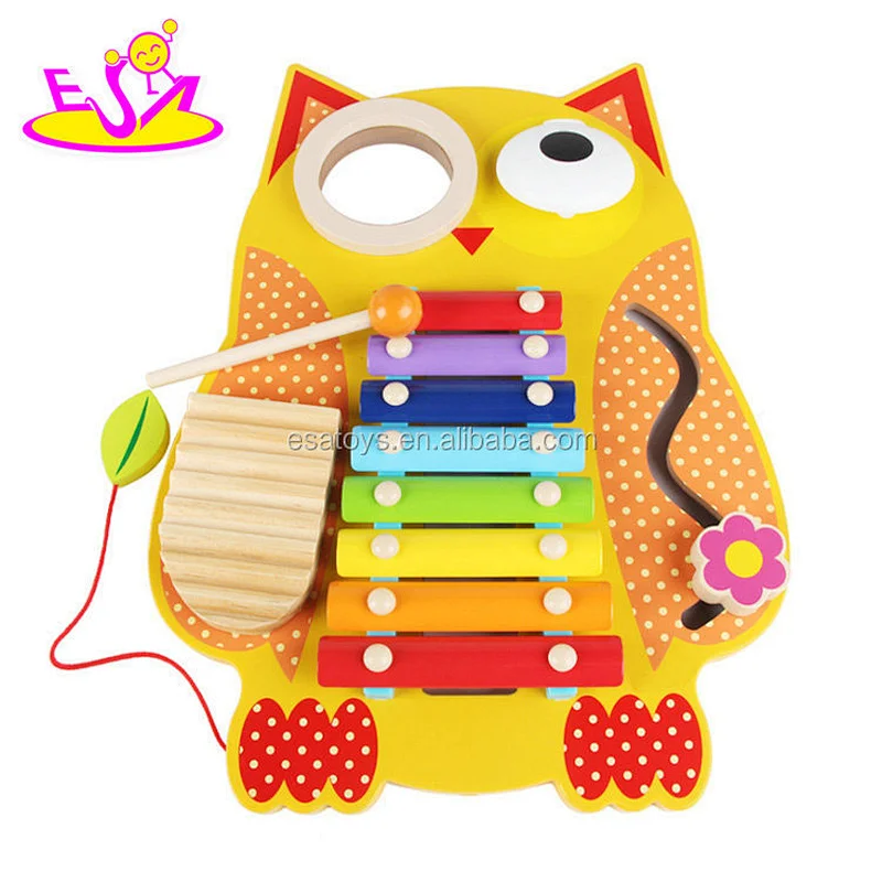 2018 New educational wooden children xylophone with metal keys W07C070