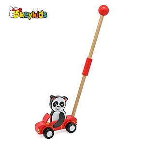 New hottest preschool wooden toddler walking toys for push along W05A026