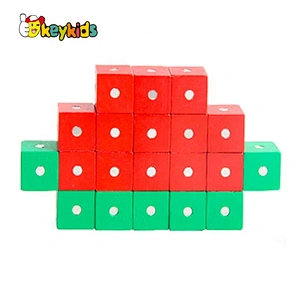 2020 High quality preschool wooden magnetic blocks for kids W13A206