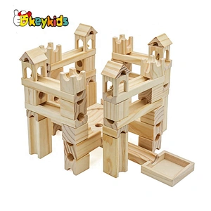 New arrival preschool wooden marble run set for kids W04E108