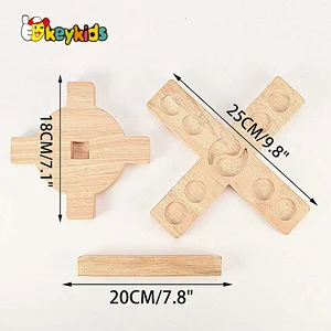2021 New design wooden hook and ring toss battle game W01A419