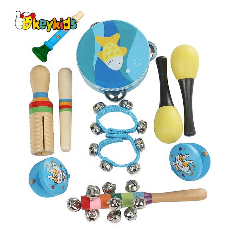 2021 New lovely musical wooden baby toy instruments for preschool W07A173