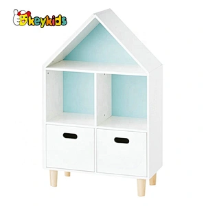 2020 Customize Wooden White Toy Organizer With Bins For Kids W08C298